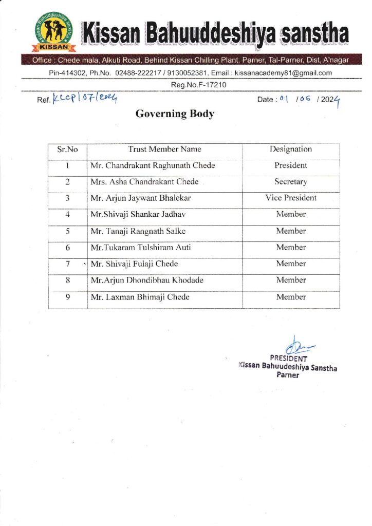 thumbnail of Governing Body